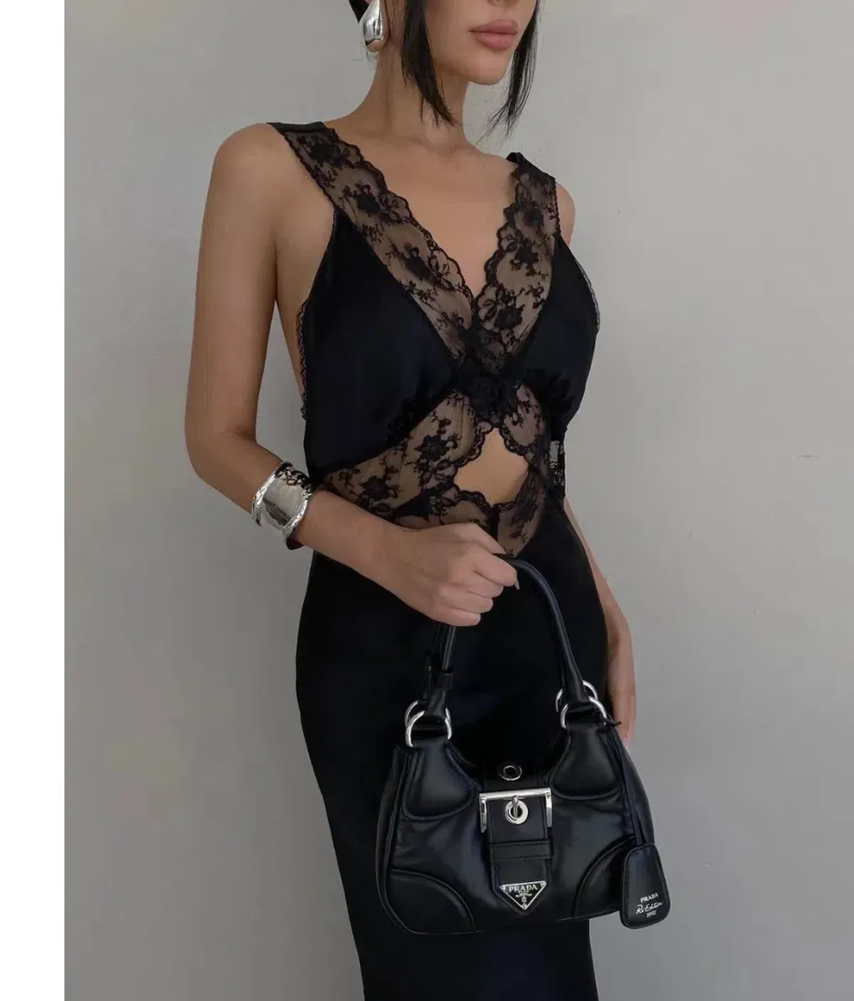 Sir the Label Aries Cut Out Gown Black Size 6 - Image 4