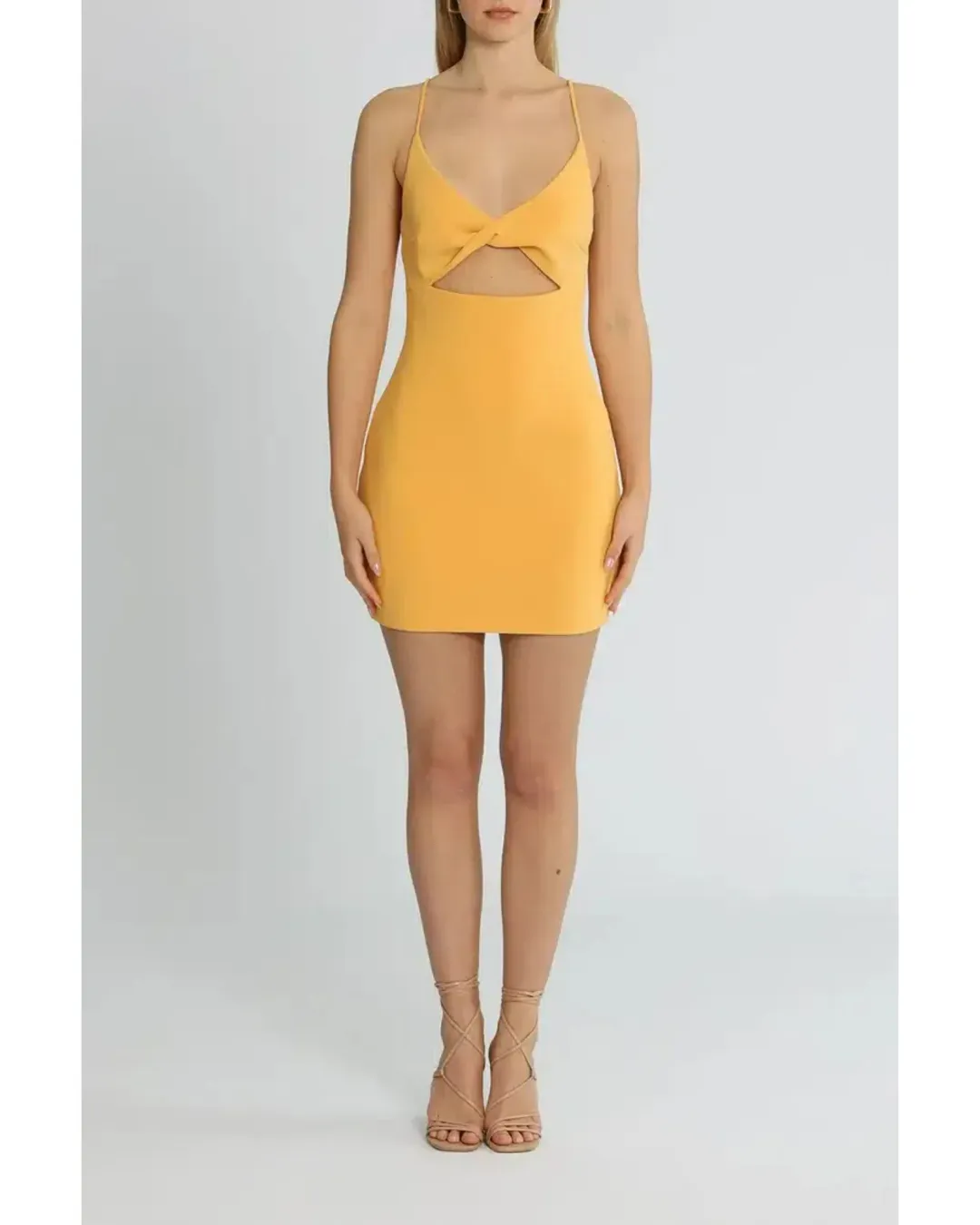 Bec & Bridge Cammi Mini Dress Orange Size AU 6 for rent on The Volte - main image