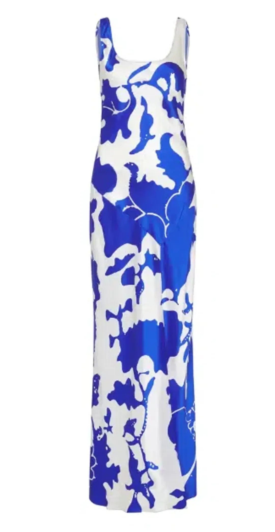 Sir the Label Esme Silk Bias Cut Dress Blue/White Print Size 1 / AU 8 for rent on The Volte - main image