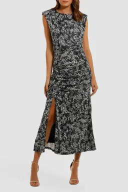 MISHA Leora Midi Dress Print Size 8/S for rent on The Volte - image 1