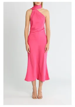 MISHA Vivica Midi Dress in Pink Size 14 for rent on The Volte - image 1