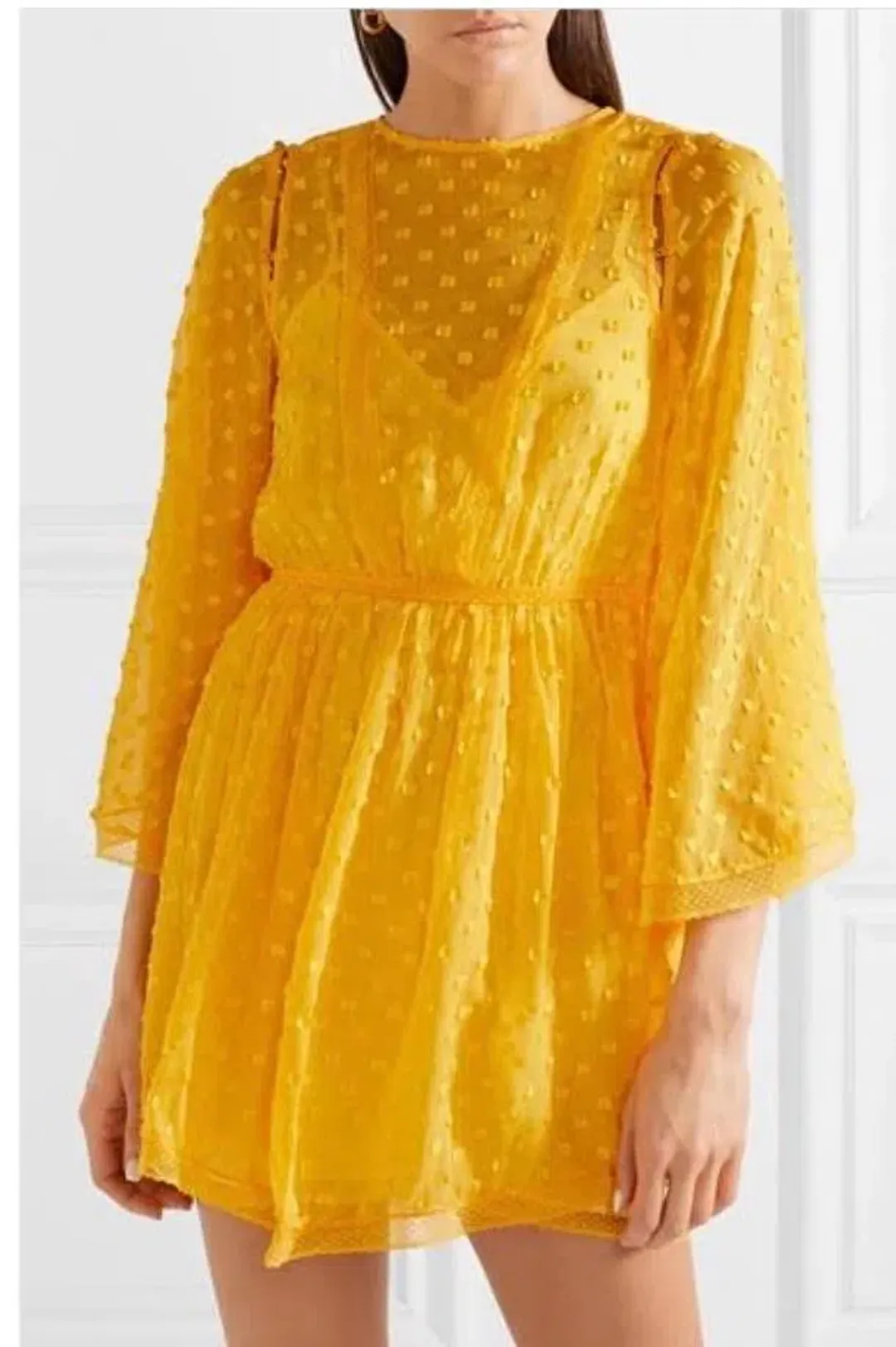 Alice McCall Gidget Mini Dress Yellow Size 12 for rent on The Volte - main image