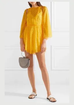 Alice McCall Gidget Mini Dress Yellow Size 12 for rent on The Volte - image 1