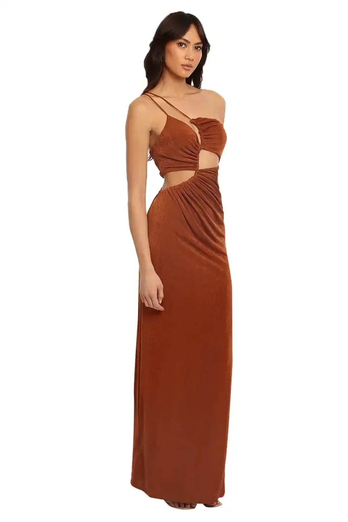 Misha Clive Gown Brown Size 10/M - Image 2