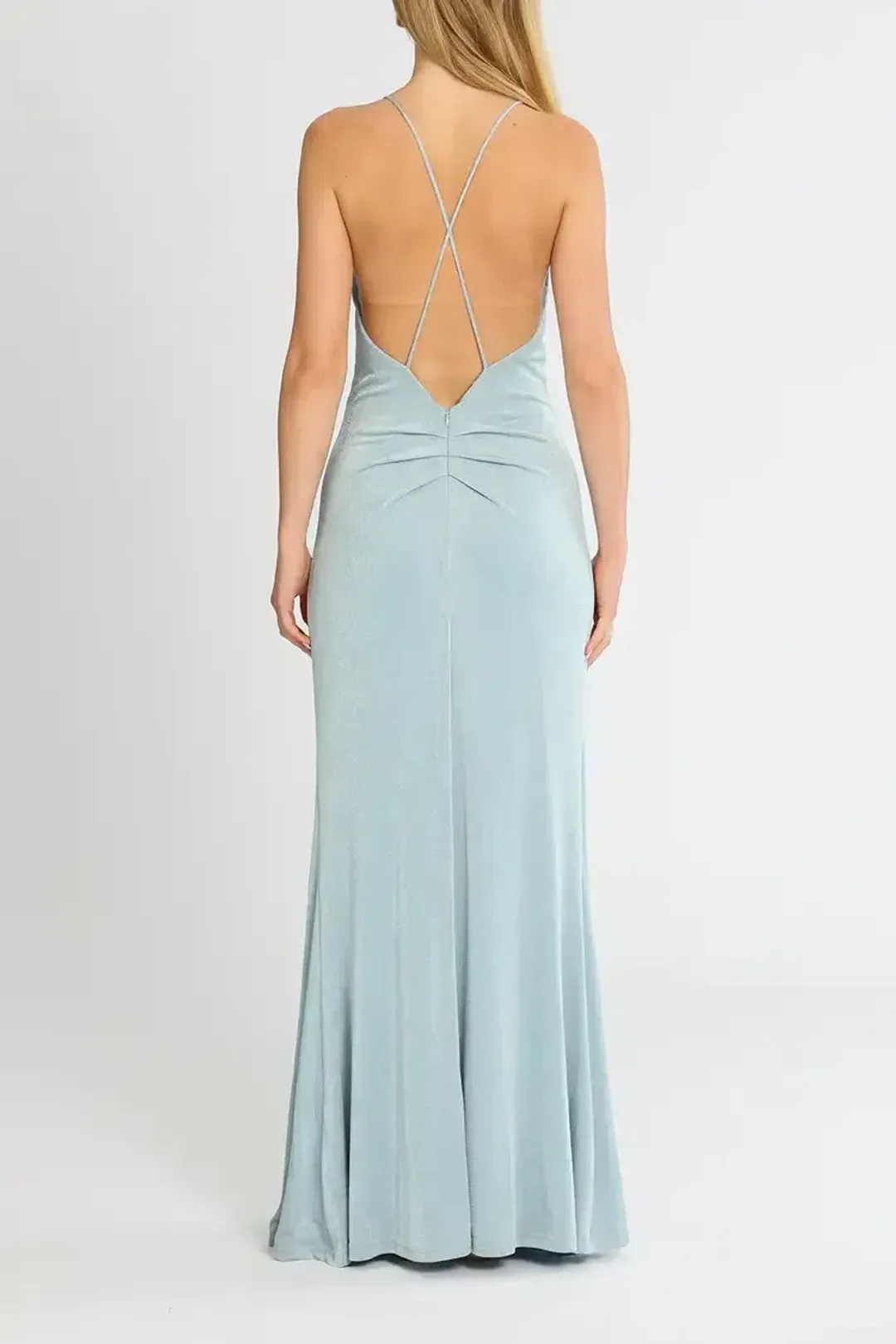 MISHA Avoca Gown Blue Size 10/M for rent on The Volte - main image