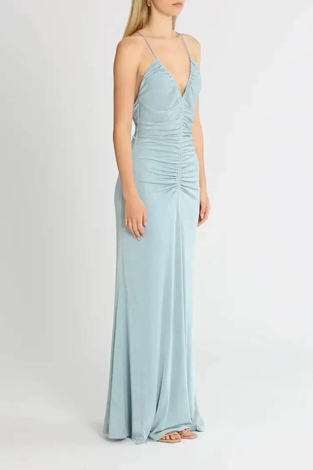 MISHA Avoca Gown Blue Size 10/M for rent on The Volte - main image