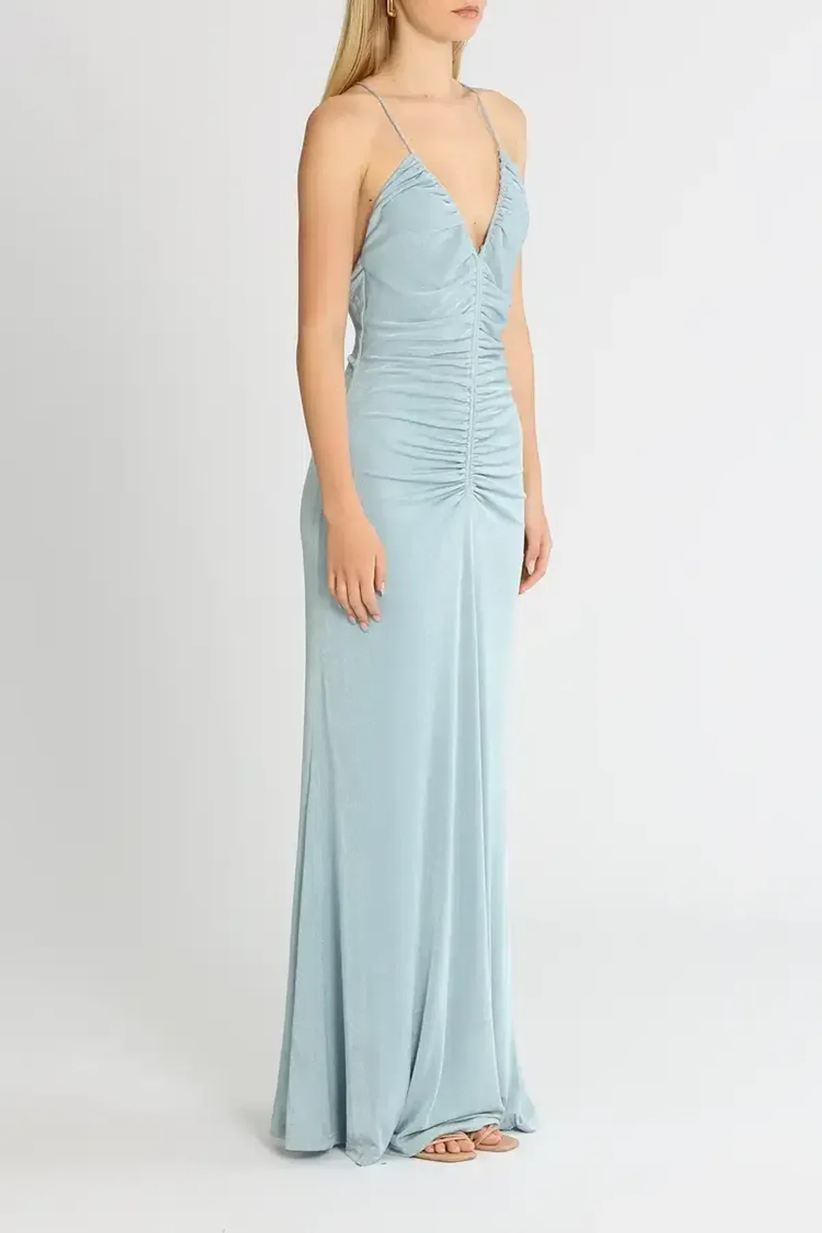 Misha Avoca Gown Blue Size 8/S - Image 2