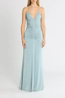Misha Avoca Gown Blue Size 8/S for rent on The Volte - image 1