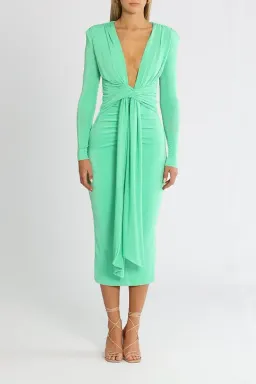 MISHA Francis Midi Dress Vivid Jade Size 12 for rent on The Volte - image 1