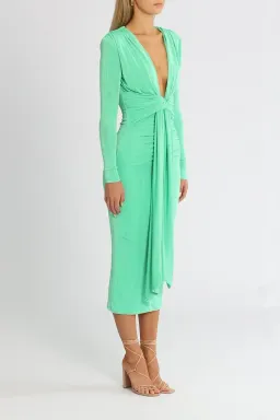 MISHA Francis Midi Dress Vivid Jade Size 12 for rent on The Volte - image 2