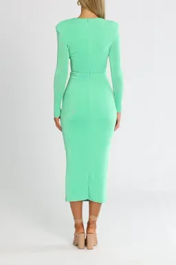 MISHA Francis Midi Dress Vivid Jade Size 12 for rent on The Volte - image 3