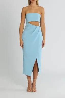 Misha Medora Midi Dress Powder Blue Size 12/L for rent on The Volte - image 1