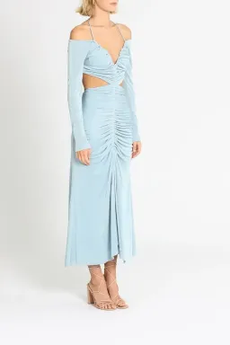MISHA Straker Midi Dress Topaz Size 12 for rent on The Volte - image 2