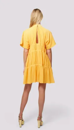 Sunset Lover Wildfire Babydoll Dress Blazing Orange Size AU 8 for rent on The Volte - image 3