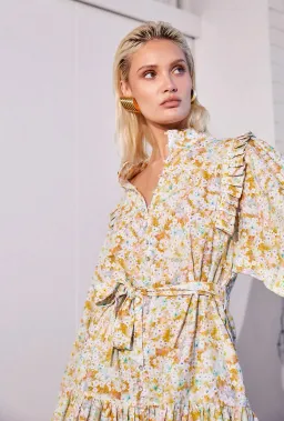 La Bohème Girls Lourdes Mini Dress Zima Floral Size AU 10 for rent on The Volte - image 3