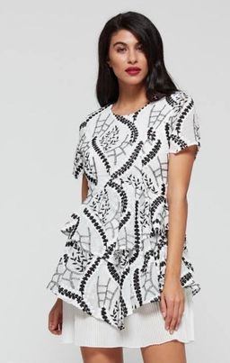 Mossman Climbing vine mini dress size 12 for rent on The Volte - image 3