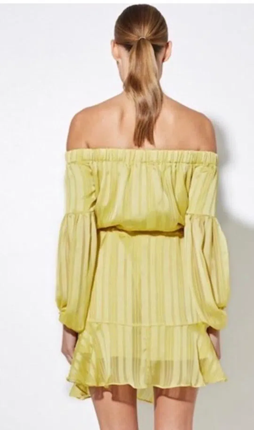 Mossman The Liar Liar Mini Dress in Yellow Size 10 for rent on The Volte - main image