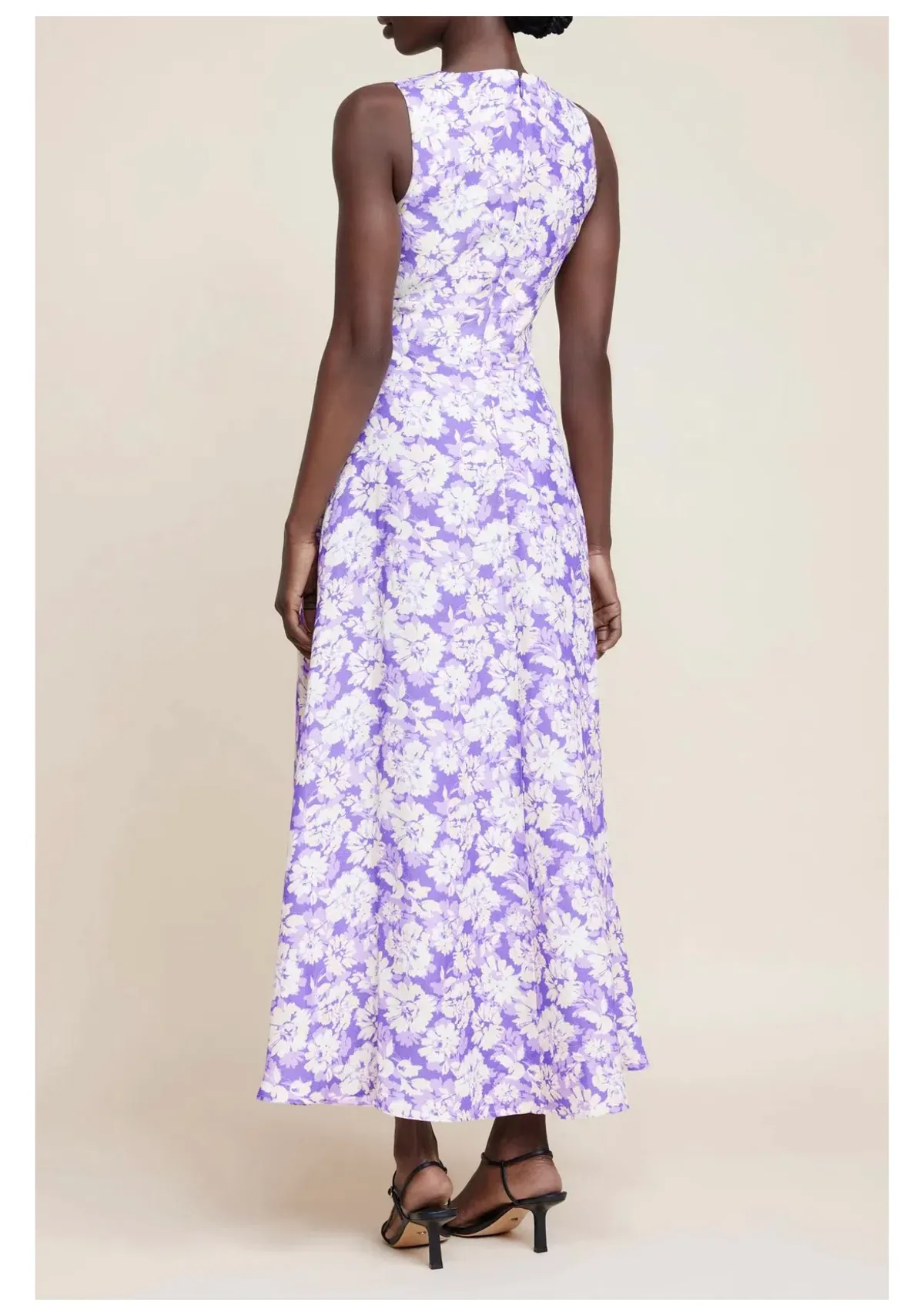 Acler Ardanary Maxi Dress Violet Imprint Size AU 12 - Image 3