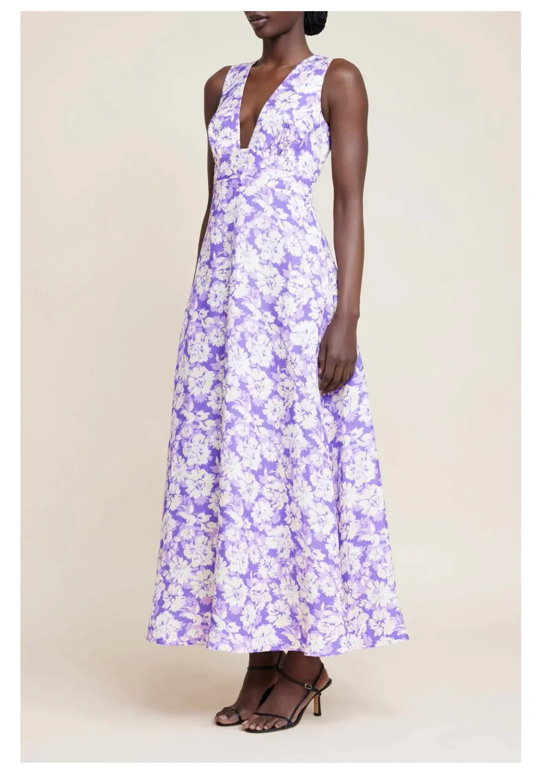 Acler Ardanary Maxi Dress Violet Imprint Size AU 12 for rent on The Volte - main image