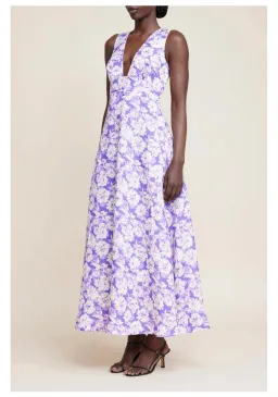 Acler Ardanary Maxi Dress Violet Imprint Size AU 12 for rent on The Volte - image 2