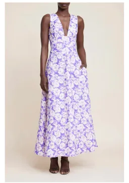 Acler Ardanary Maxi Dress Violet Imprint Size AU 12 for rent on The Volte - image 1