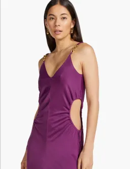 Manning Cartell Digital Love Chain Slip Maxi Dress in Orchid Purple Size AU 12 for rent on The Volte - image 2