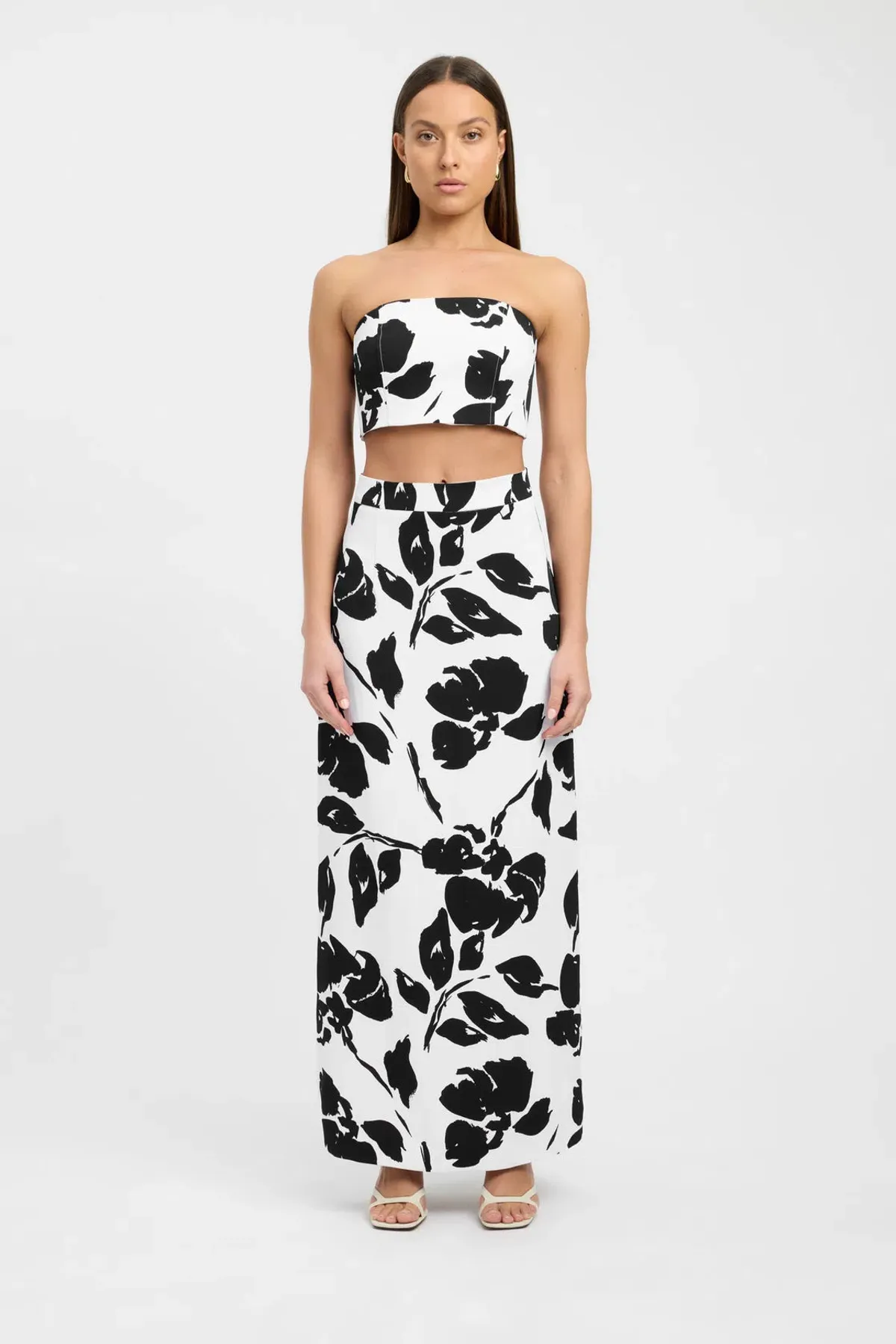 Kookai Luna Set White Floral Size 10 - Image 1