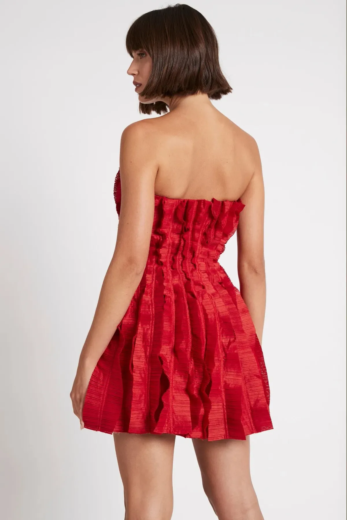 Aje Hybrid Sleeveless Mini Dress Red Size 14 - Image 4