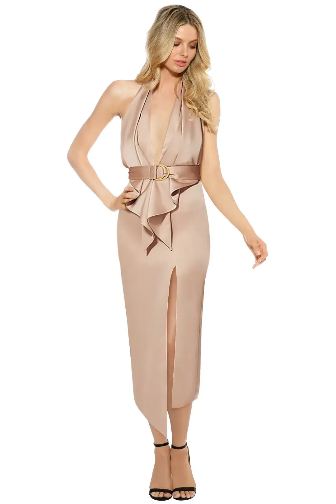 MISHA Carrie Dress Nude Size 6/XS for rent on The Volte - main image