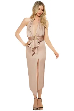 MISHA Carrie Dress Nude Size 6/XS for rent on The Volte - image 1