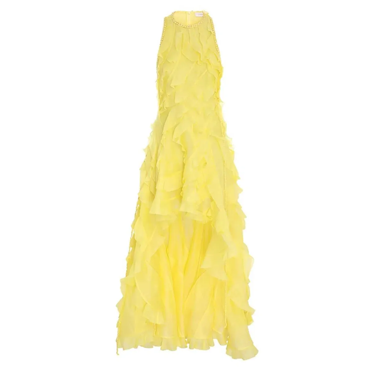 Zimmermann Wonderland Ruffle Gown Yellow Size 1 / AU 10 - Image 4