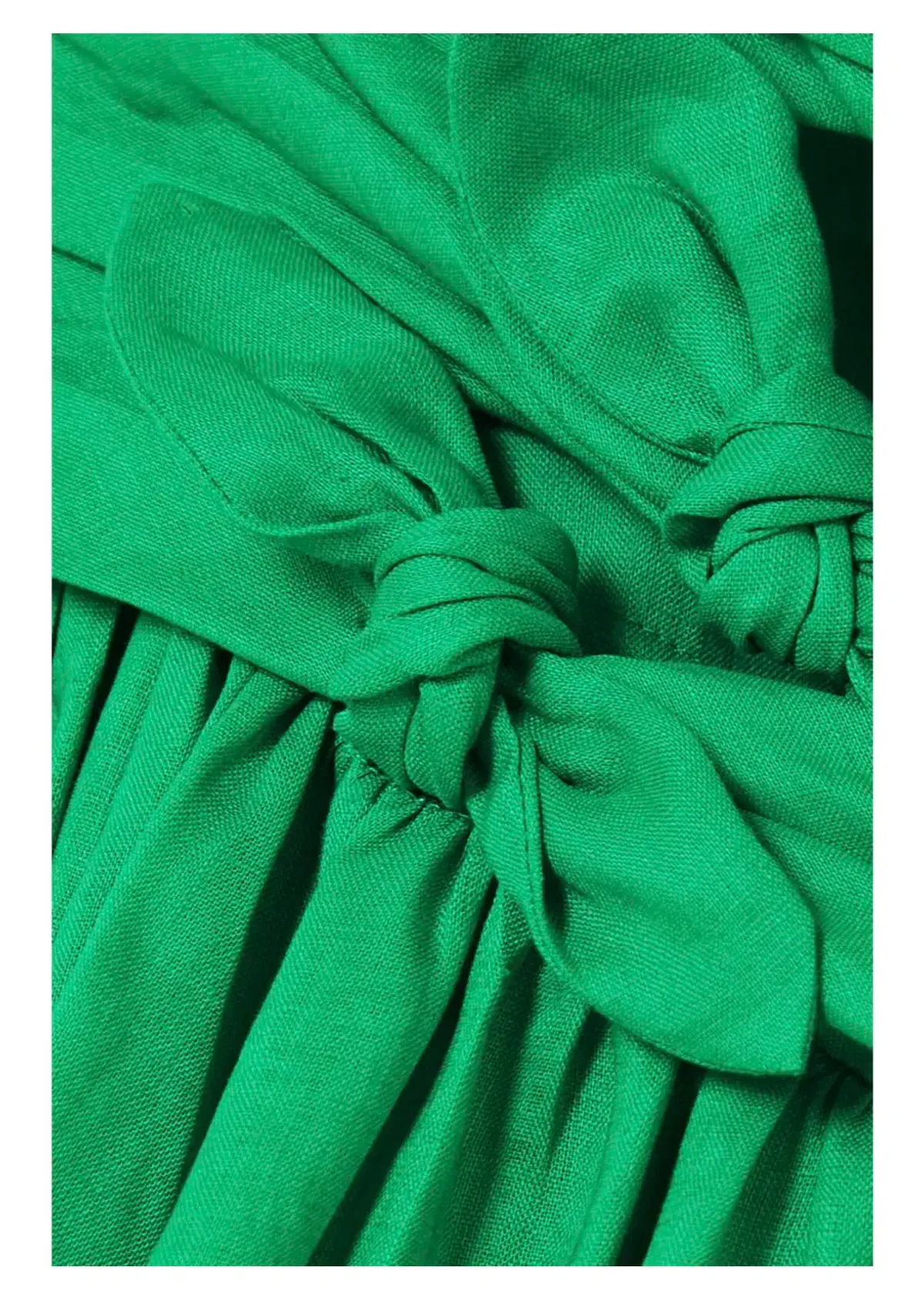 Zimmerman Tiggy Bow Linen Dress Green Size AU 8 - Image 3