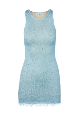 Asta Resort Natalia Mini Dress Baia Blue Sequin Size XS / AU 6 for rent on The Volte - image 4
