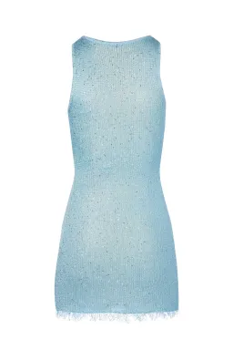 Asta Resort Natalia Mini Dress Baia Blue Sequin Size XS / AU 6 for rent on The Volte - image 3