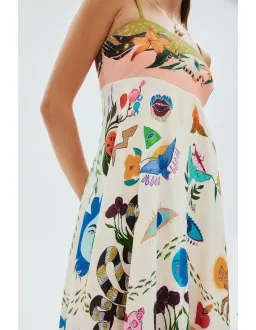 Alemais Evergreen Sundress in Multi Size AU 8 for rent on The Volte - image 2