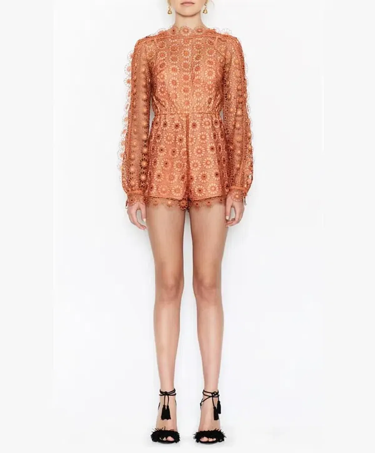 Alice McCall Send My Love Playsuit Orange Size 8 - Image 3