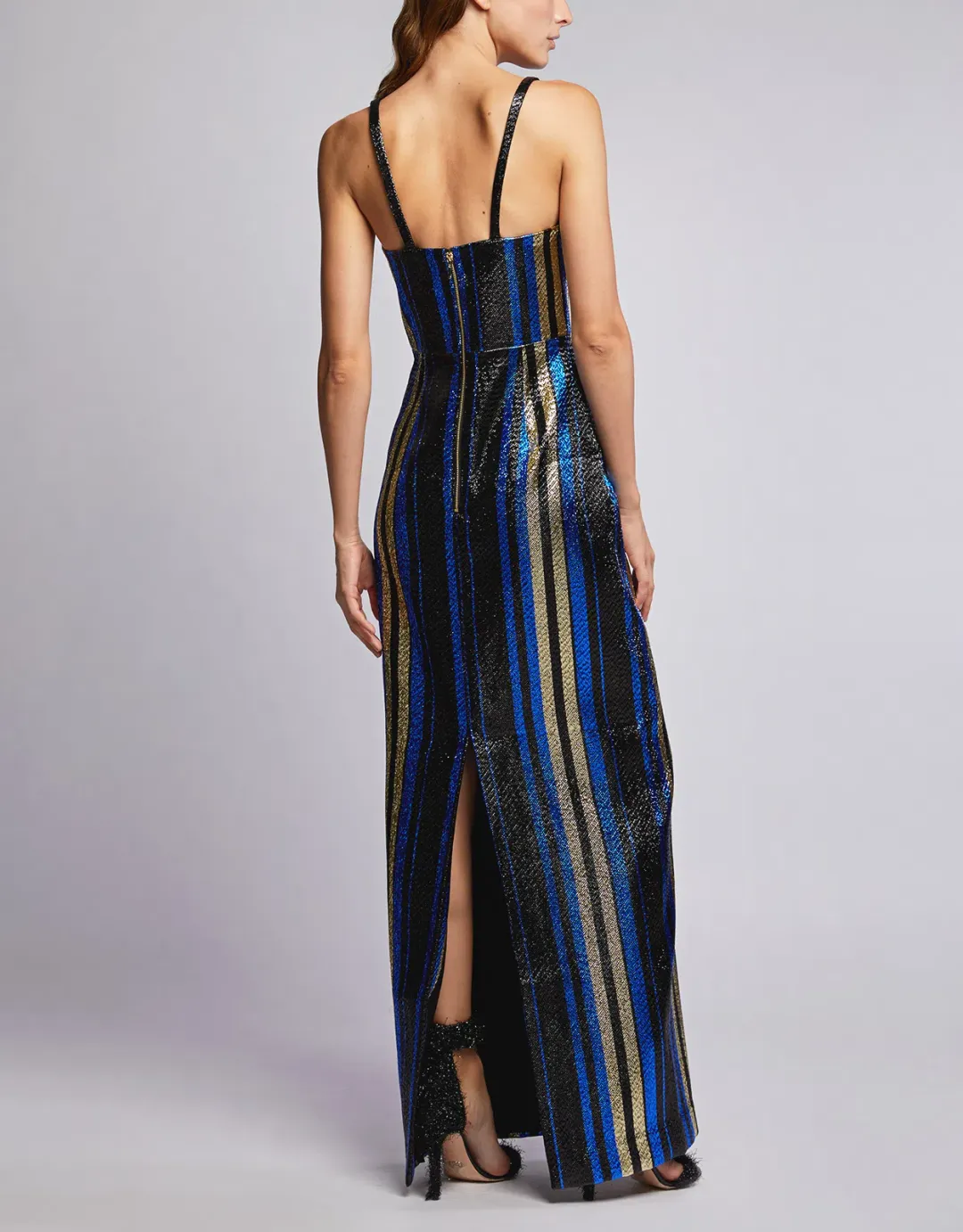 Alice McCall One World Striped Maxi Dress Multi Size 8 for rent on The Volte - main image