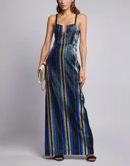 Alice McCall One World Striped Maxi Dress Multi Size 8 for rent on The Volte - image 1