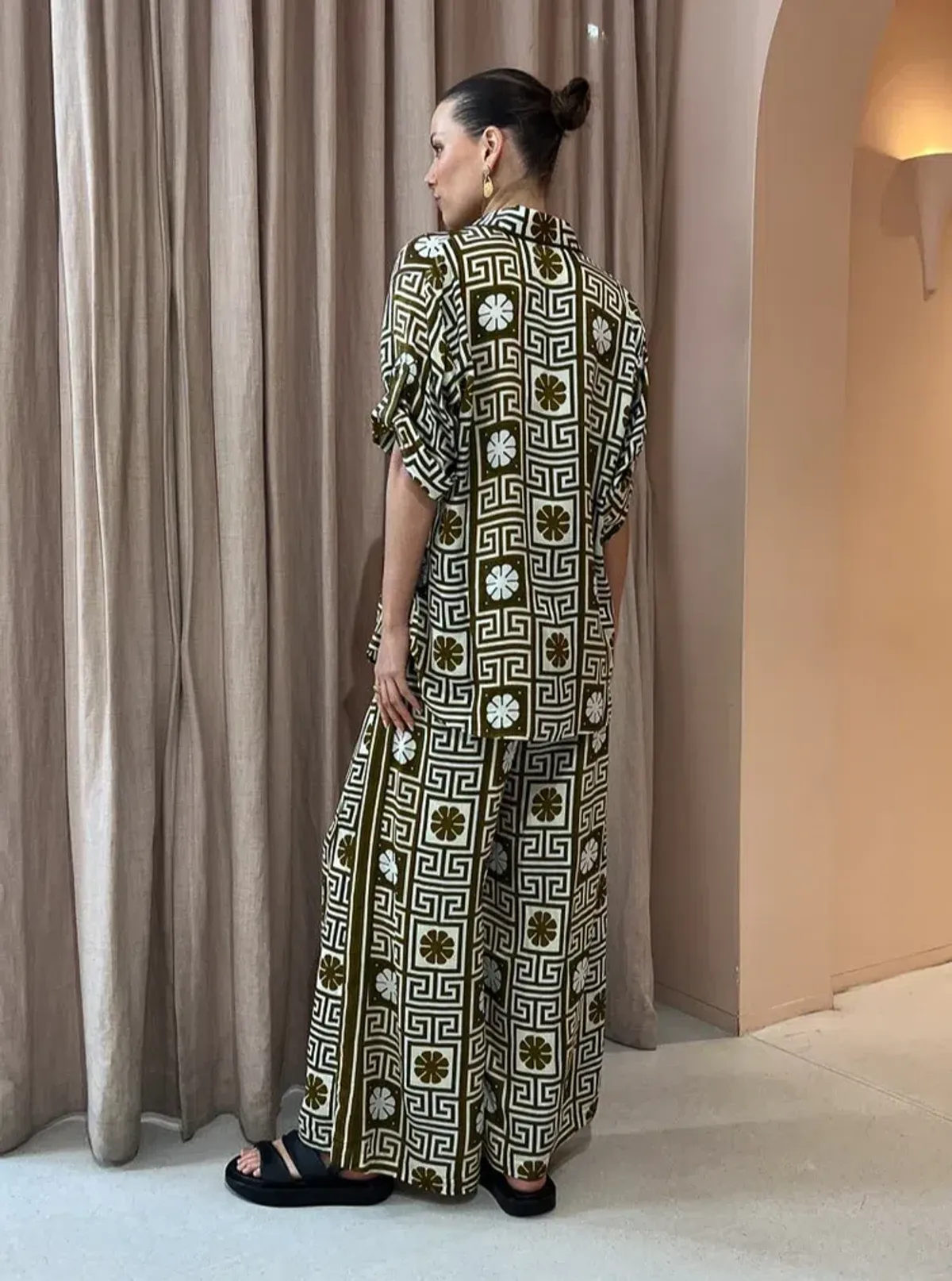 Alemais Dimi Jacquard Top and Pants Set Print Size 10 - Image 5