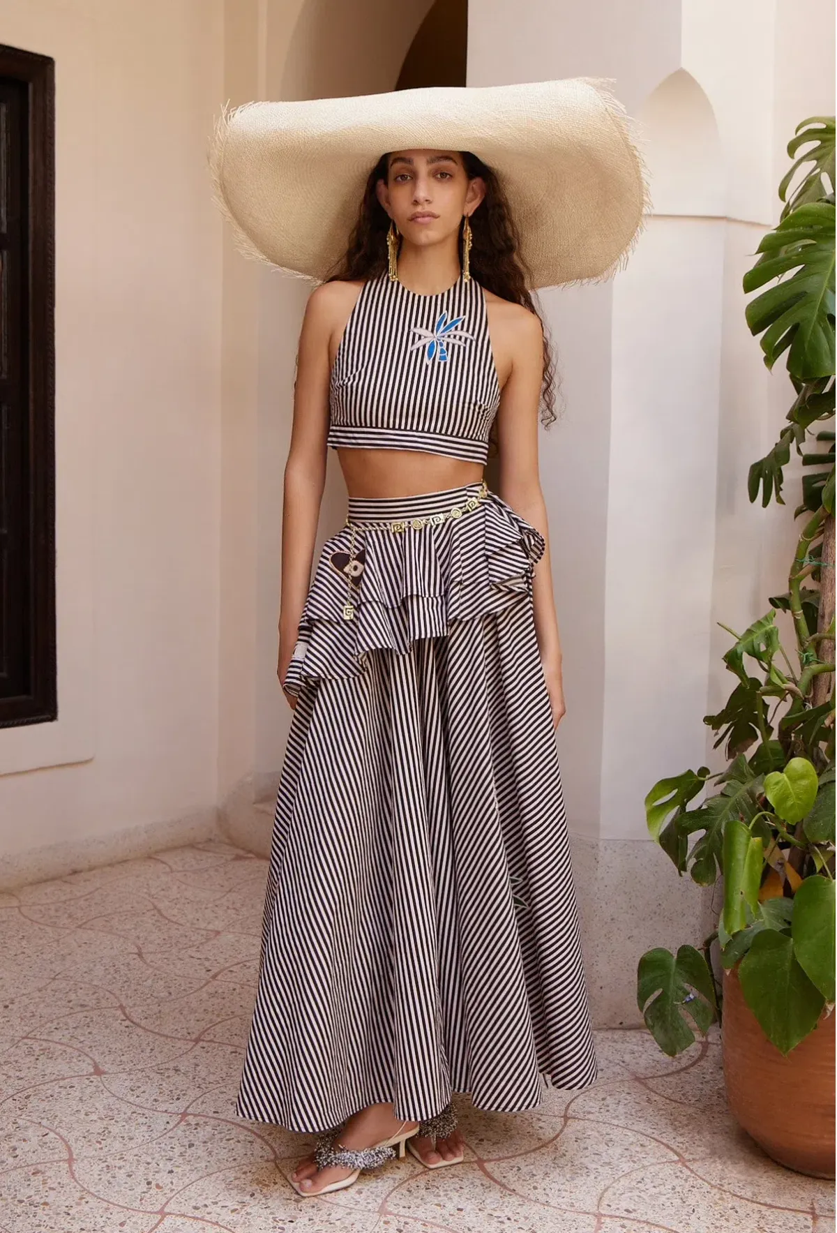 Alemais Sirocco Embroidered Halter Top size 8 and Skirt size 10 - Image 1