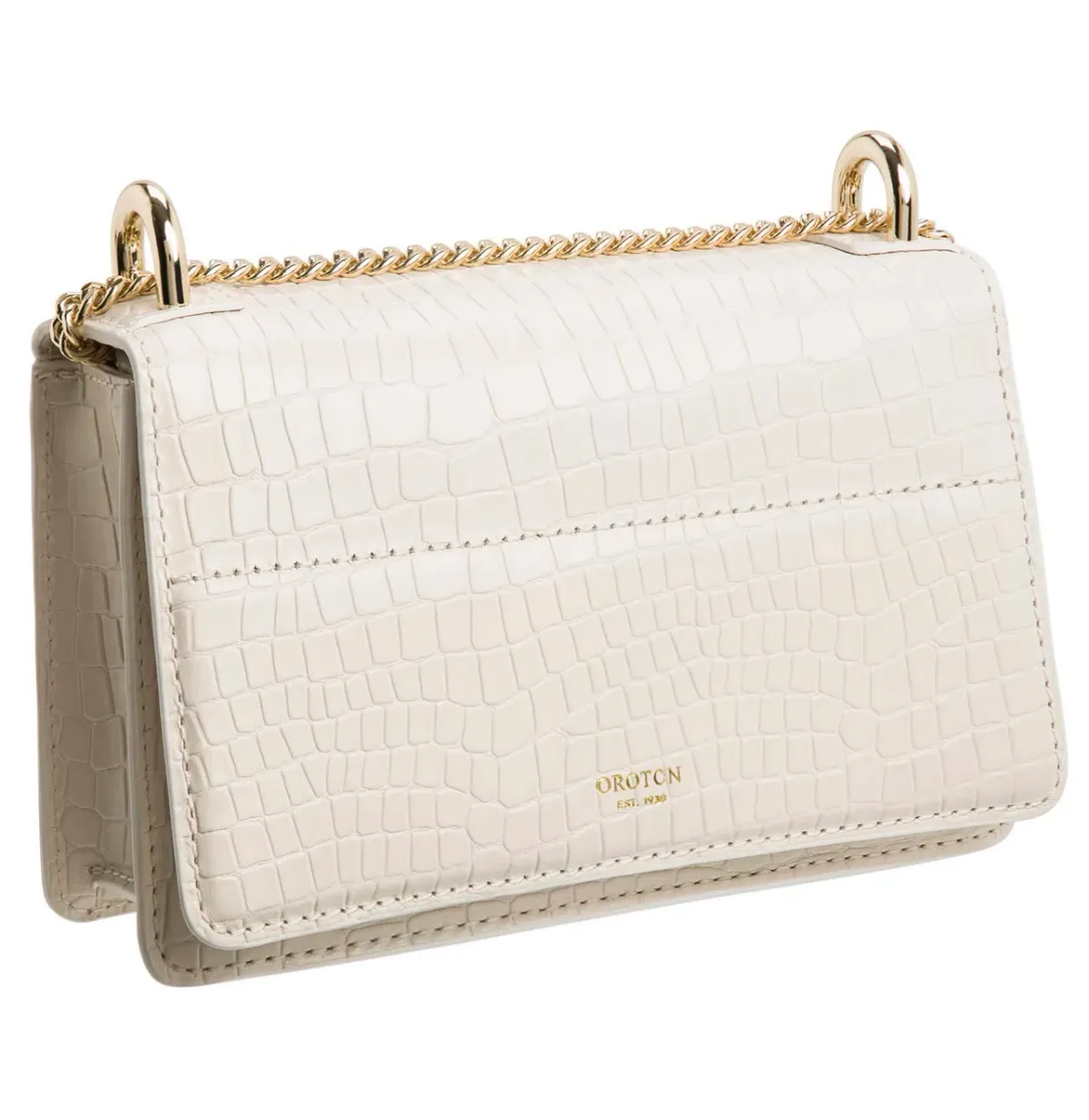 Oroton Forte Micro Clutch in Cream - Image 6