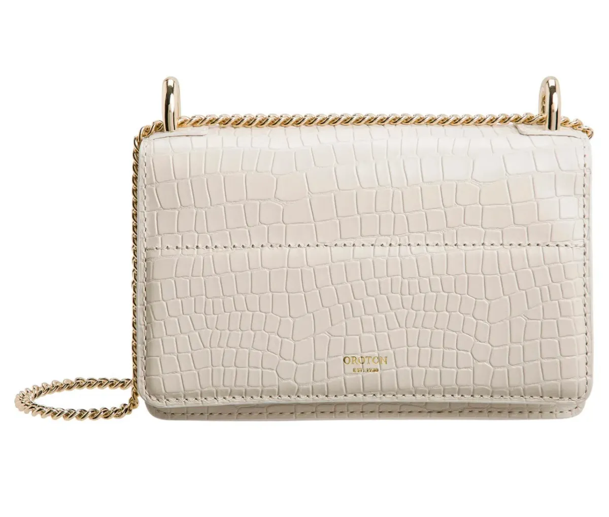 Oroton Forte Micro Clutch in Cream - Image 2