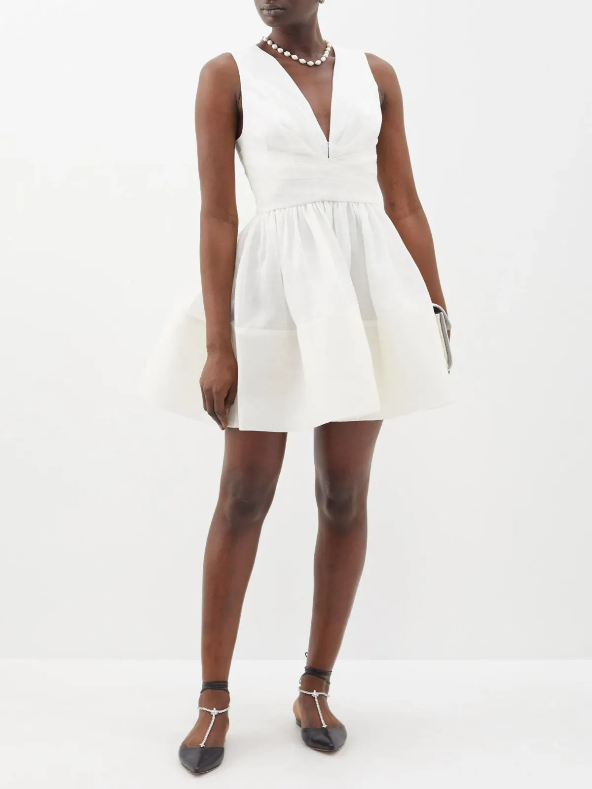 Zimmermann Tama Mini Dress White Size 4/ AU 16 - Image 1