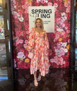 Acler Auroa Midi Dress Rouge Medley Floral Size 8 for rent on The Volte - image 2