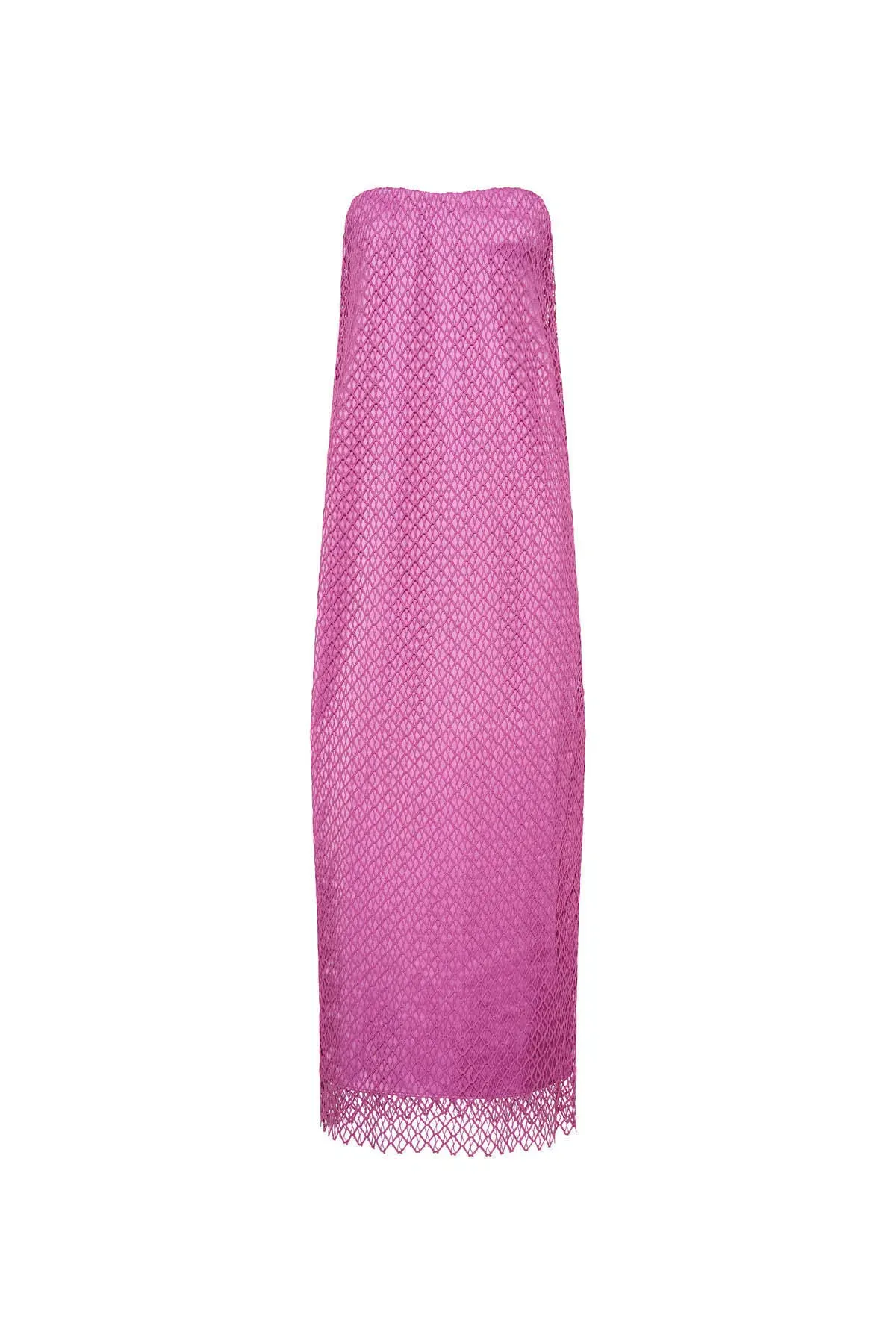 Camilla & Marc Sinclar Lace Maxi Dress Magenta Pink Size 8 - Image 6