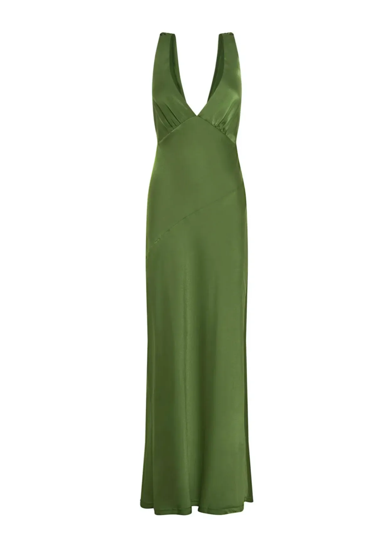 Meshki Nadia Satin Maxi Dress Green Size S / AU 8 - Image 4