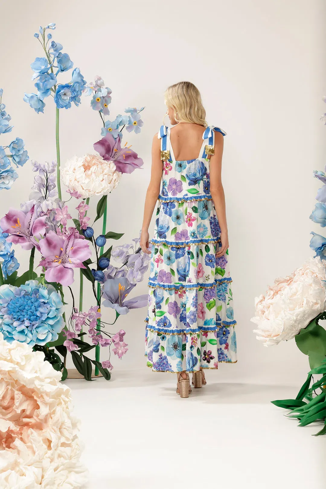 Bonita Buds to Blossom Scallop Dress Floral Size 10/S for rent on The Volte - main image