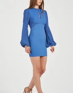 Rebecca Vallance Delphine Mini Dress in Cobalt Size 8 for rent on The Volte - image 3