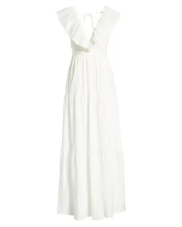 Reformation Fairfield Dress in Ivory Size AU 6 for rent on The Volte - image 2