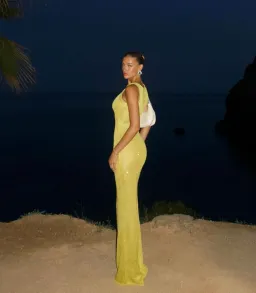 Asta Resort Natalia Dress Chartreuse Sequin Size S / AU 8 for rent on The Volte - image 2